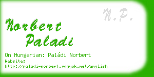 norbert paladi business card