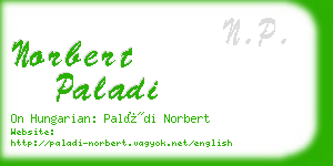 norbert paladi business card